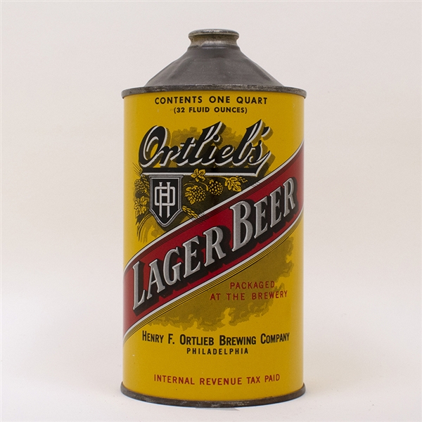 Ortliebs Lager Beer Quart Cone
