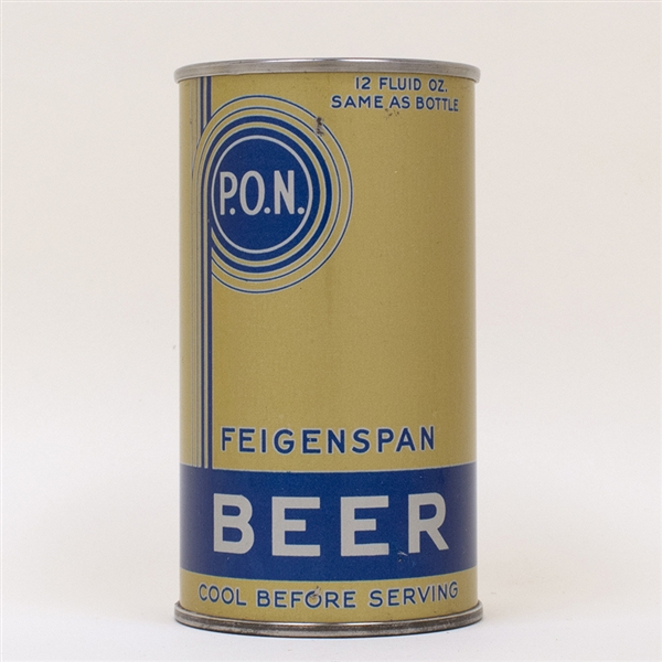 Feigenspan P.O.N. Beer Can