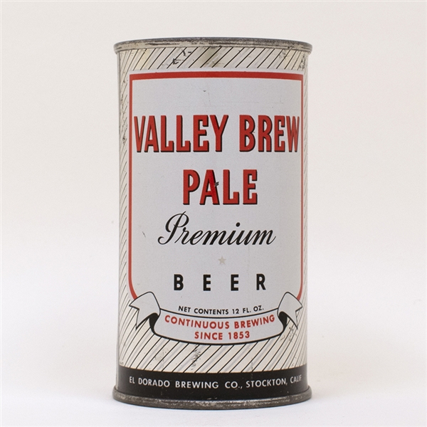Valley Brew Pale Flat Top Beer Can