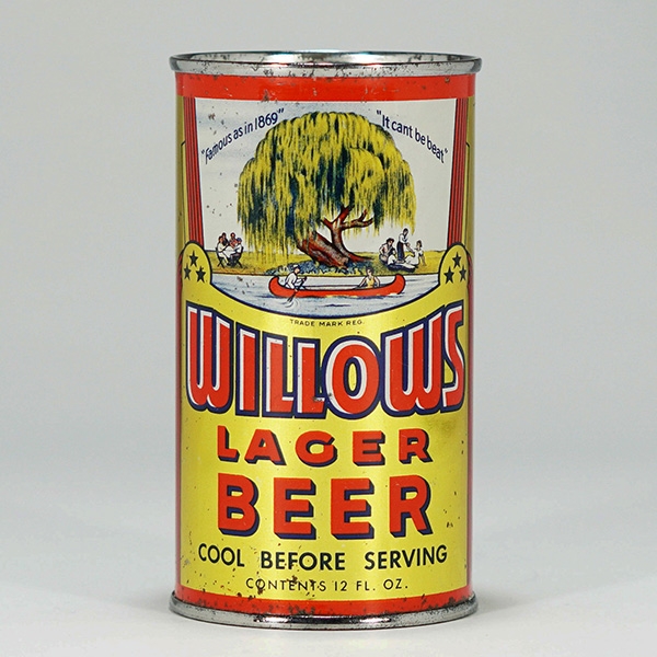 Willows Lager Beer Flat Top Can 146-7