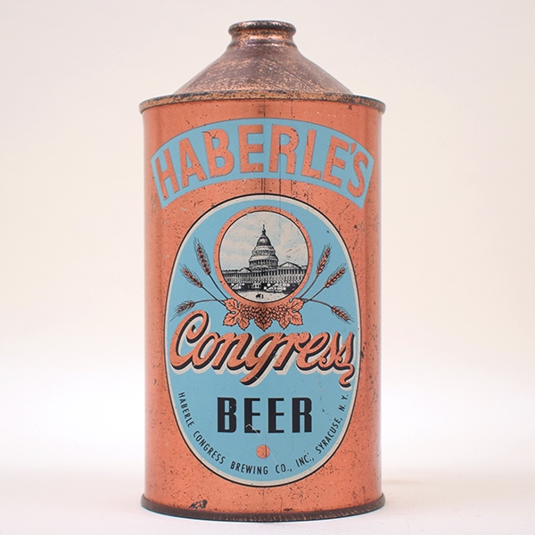 Haberles Congress Beer Quart Cone Top 211-13