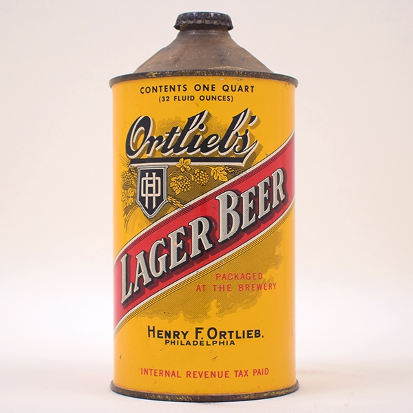 Ortliebs Lager Beer Quart Cone Top 216-13