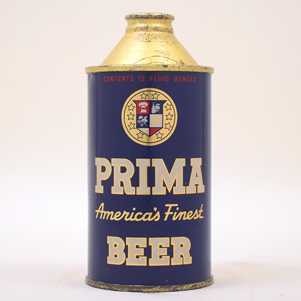Prima Beer Cone Top Can CRISP 179-27