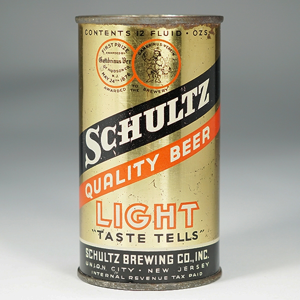 Schultz Light Quality Beer Flat Top 132-5