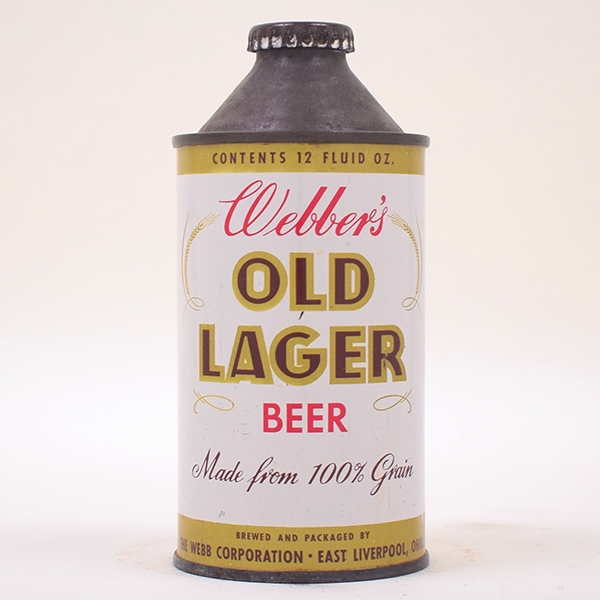 Webbers Old Lager Beer Cone Top 188-26