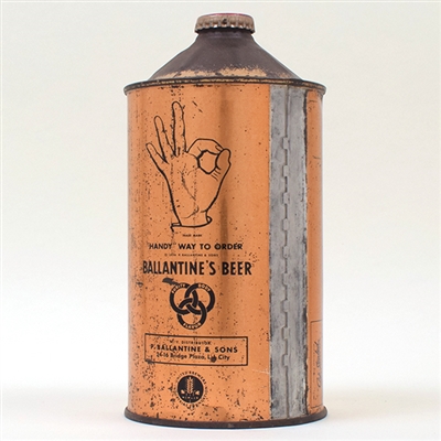 Ballantines Beer Quart Cone Top OK L202-4