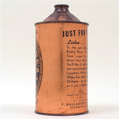 Ballantines Beer Quart Cone Top JUST FOR FUN 202-15