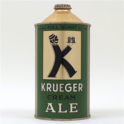 Krueger Cream Ale Quart Cone Top 213-10