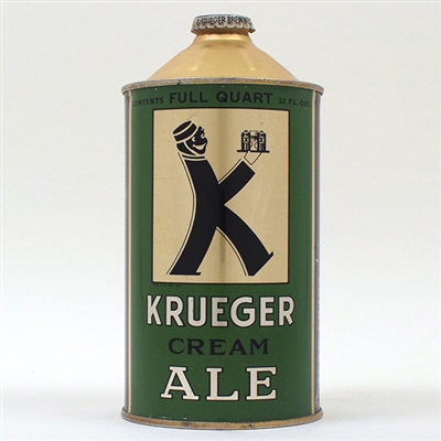 Krueger Cream Ale Quart Cone Top 213-10