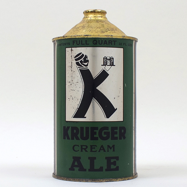 Krueger Cream Ale Quart Cone Top 213-12