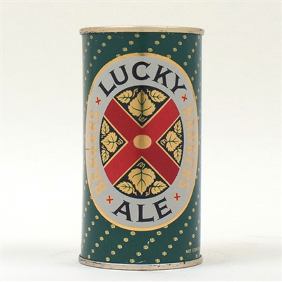 Lucky Bankers Ale 11 oz Flat METALLIC 93-5