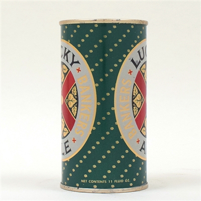 Lucky Bankers Ale 11 oz Flat METALLIC 93-5