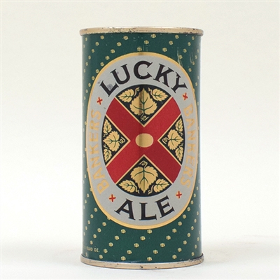 Lucky Bankers Ale 11 oz Flat METALLIC 93-5