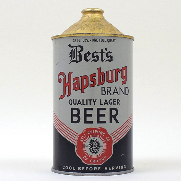 Bests Hapsburg Quart Cone Top GRAY 203-1