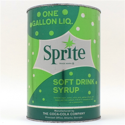 Sprite Soda Syrup Gallon Can