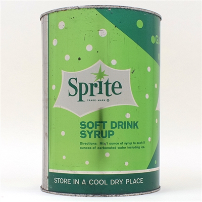 Sprite Soda Syrup Gallon Can