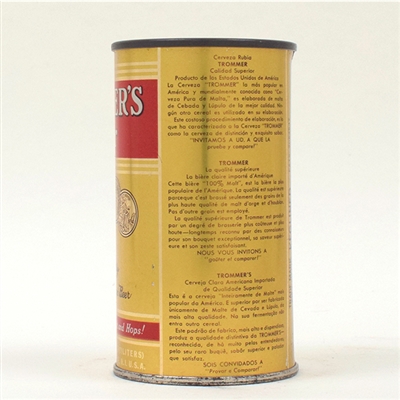 Trommers Beer Flat Top WFIR 139-26