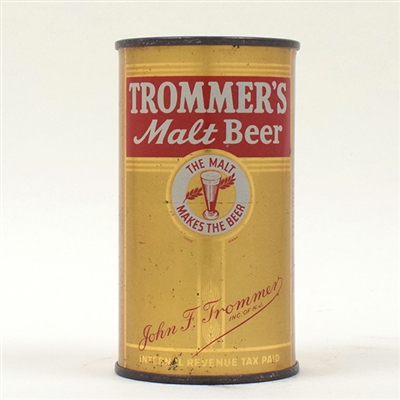 Trommers Malt Beer Flat Top 139-33