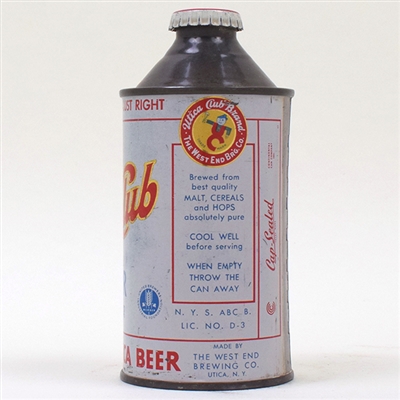 Utica Club Beer Cone Top 188-7