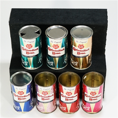 COMPLETE SET of 7 Griesedieck Series Flat Tops