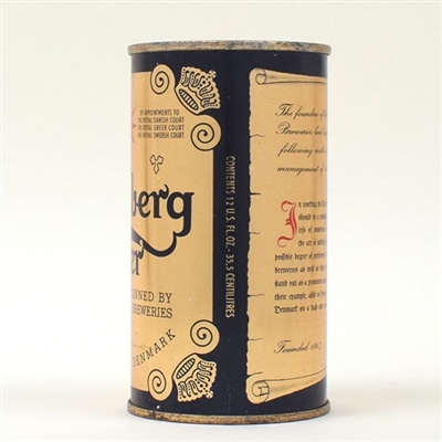 Carlsberg Beer Flat Top Can DENMARK