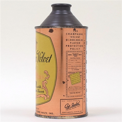 Champagne Velvet Beer Cone Top 1949 157-7