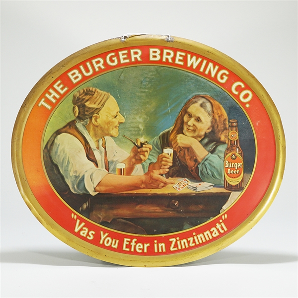 Burger Brewing Playing Cards Tin Sign