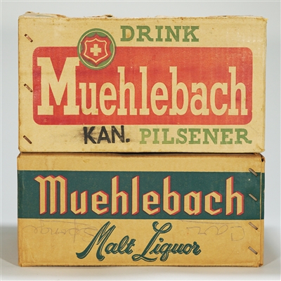 Muehlebach Pilsener and Malt Liquor Beer Can 12 pk Cartons