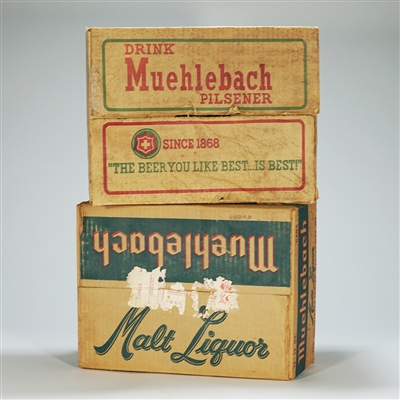 Muehlebach Pilsener and Malt Liquor Beer Can 12 pk Cartons