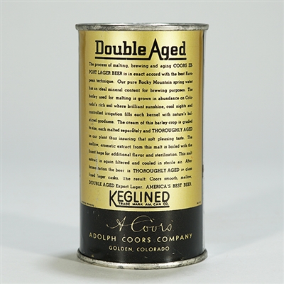 Coors Golden Export Lager Beer 51-16
