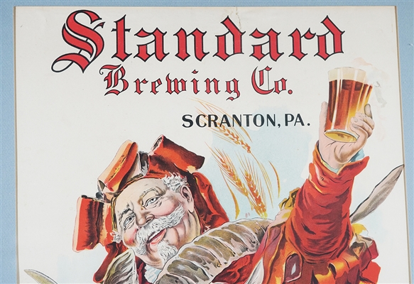 Standard Bock Beer Pre-Prohibition Chromlithograph