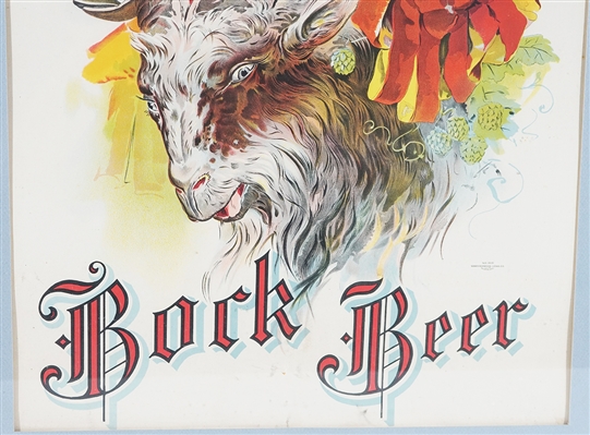Standard Bock Beer Pre-Prohibition Chromlithograph