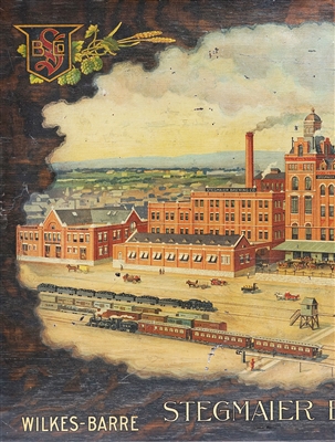 Stegmaier Factory Scene Meyercord Sign