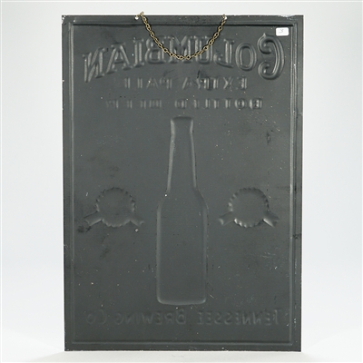 Tennessee Brewing Columbian Bottled Beer Embossed Tin Sign
