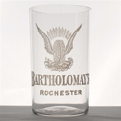 Bartholomay Etched Glass Set of 4
