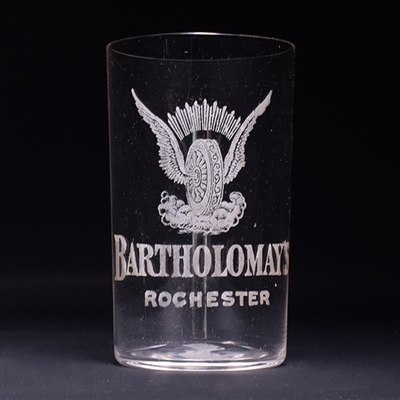 Bartholomay Etched Glass Set of 4