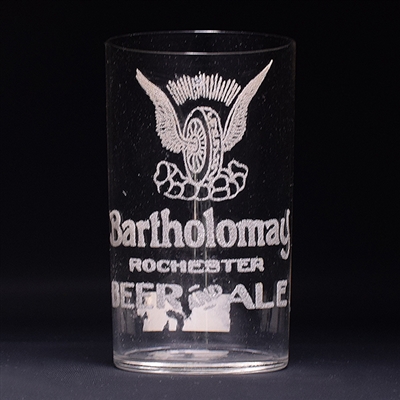 Bartholomay Etched Glass Set of 4
