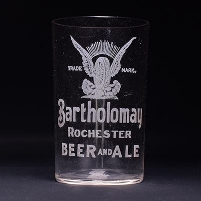 Bartholomay Etched Glass Set of 4