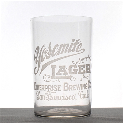 Yosemite Lager Etched Glass