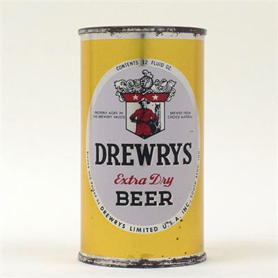 Drewrys Beer Sports Set Flat Top YELLOW-WHITE UNLISTED