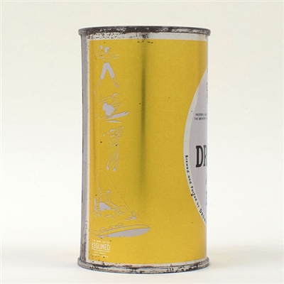 Drewrys Beer Sports Set Flat Top YELLOW-WHITE UNLISTED
