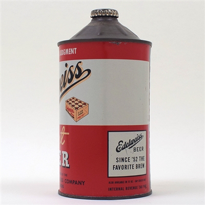 Edelweiss Light Beer Quart Cone Top 207-13