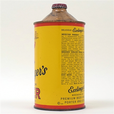 Esslingers Premium Beer Quart Cone 208-14