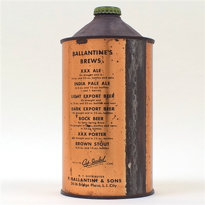 Ballantines Ale Quart Cone Top BREWS 202-2