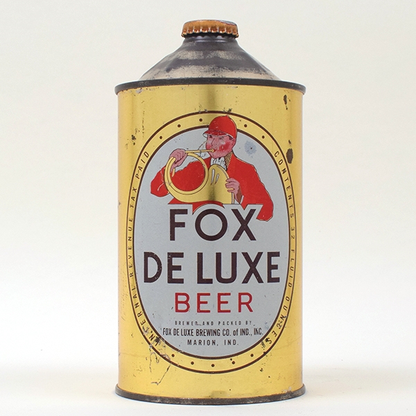 Fox DeLuxe Beer Quart Cone Top MARION 209-15