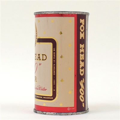 Fox Head 400 Beer Flat Top 66-10