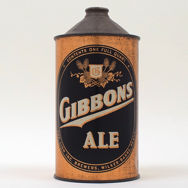 Gibbons Ale Quart Cone Top 210-2