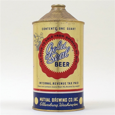 Gold Seal Beer Quart Cone Top 210-10