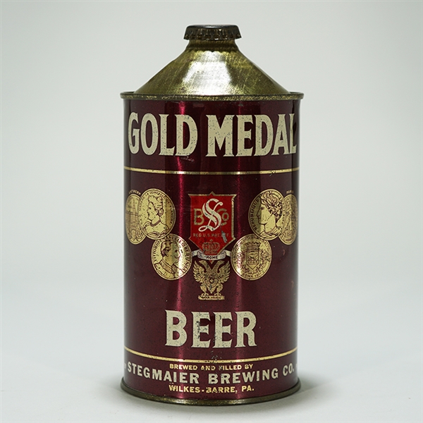 Gold Medal Beer RED BANNER Quart Cone 210-6