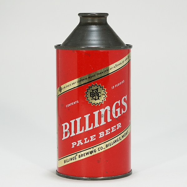 Billings Pale Beer Cone Top 152-20